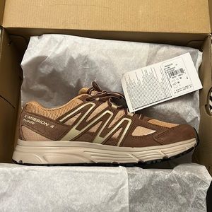 EUC Salomon X-Mission 4 Suede Fenugreek/Acorn/Rainy Day Size 8.5